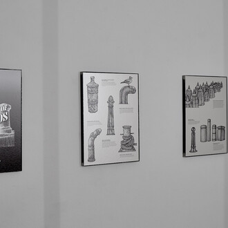 Alona Rodeh
The Morphology of Bollards, 2019 - 2020
Archival inkjet prints on metallic paper, raw metal frame
Ed. 3 + 1 AP
4 parts, each 60 x 43 cm
Courtesy Christine König Galerie, Vienna and the artist
© Photo: Philipp Friedrich