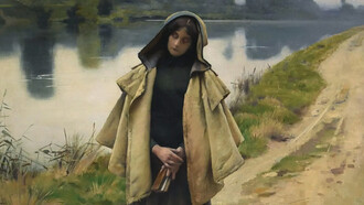 Charles Sprague Pearce (1851 — 1914), 1889. "Solitud". Mutualart