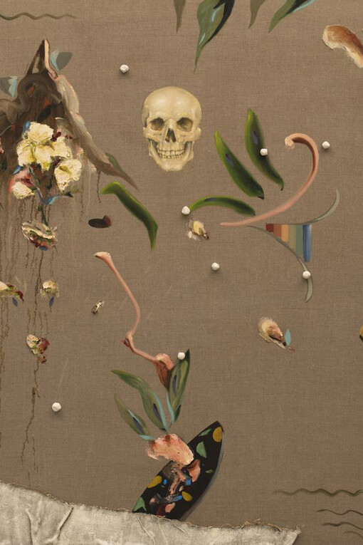 Damien Flood, Torn landscape, 2024. Courtesy of Green On Red Gallery