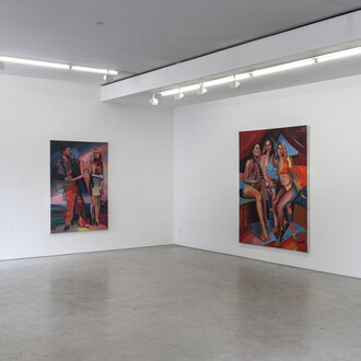 Lizzy Lunday, The sky below, exhibition view. Courtesy of Fredericks & Freiser Gallery