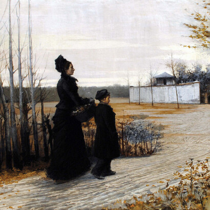 "Solos", obra del pintor mexicano Félix Parra (óleo sobre tela, 1898)