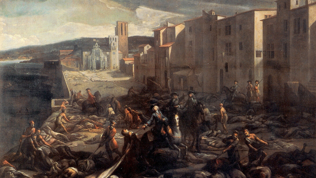 «Le chevalier Roze déblayant la Tourette au plus fort de la peste», Michel Serre (1658-1733)