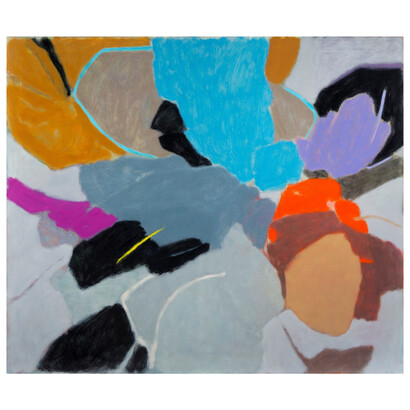 Rebekah Callaghan, Interlude, oil on canvas, 51x60 inches. Courtesy of Maybaum Gallery