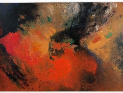 Walter Erra Hubert - within without #5 - acrilico su tela - 4' x 6' (183 x 122 cm) - 2013