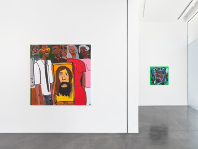 Ricky Burrows, The fringe, exhibition view. Courtesy of Harper's Gallery