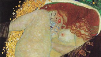 Gustav Klimt, Danae, olio su tela, 1907