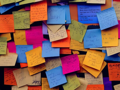 I post-it più grandi sono da apporre a fianco della pagina in cui scriveremo, ad esempio, un nostro commento