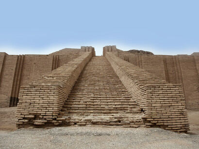 El Zigurat de Ur, cuyas ruinas fueron descubiertas por William Kennett Loftus en 1850