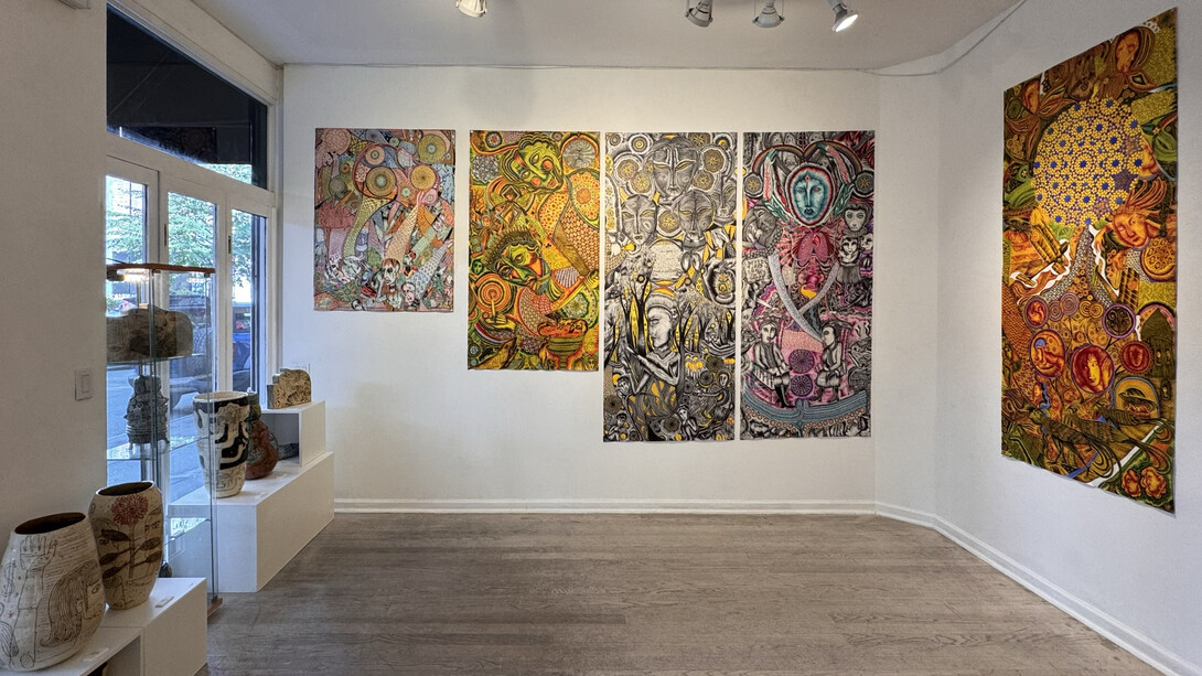 Justin Duerr, Let the light live, exhibition view. Courtesy of Van Der Plas Gallery