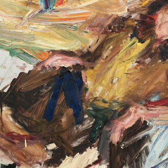 Manoucher Yektai, Untitled (detalle), 1958. Cortesía del Institute of Contemporary Art