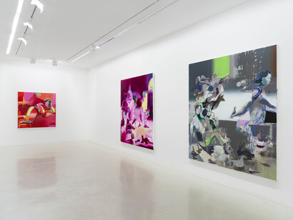 Katherina Olschbaur, Sweet expulsion, exhibition view. Courtesy of Perrotin Gallery