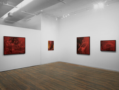 Marco Scarpi, Ein radler, exhibition view. Courtesy of Amanita