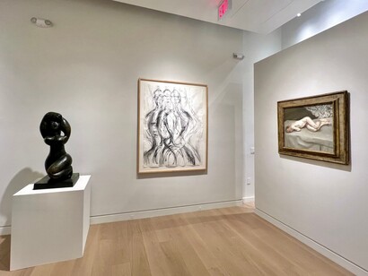 Various artists, Portraiture. From Cassatt to Freud, exhibition view. Courtesy of Acquavella Galleries