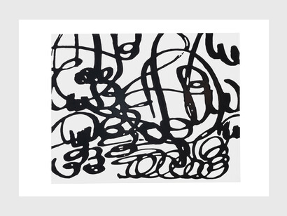 Danilo Bucchi, Volume, 2023, resina e smalto su tela, 40x50 cm