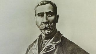 Portrait of the painter Nico Pirosmanashvili taken by Eduard Klar, Tbilisi, Georgia, 1916