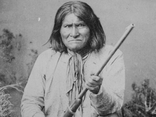 Geronimo, one of the last great Apache rebel leaders, 1887