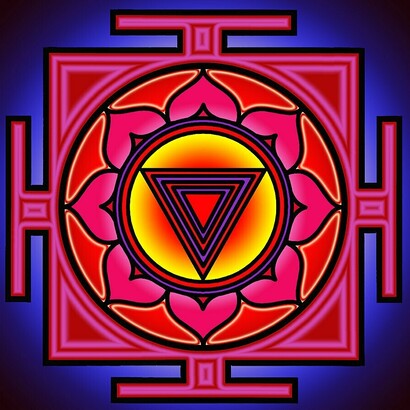 Kali yantra color