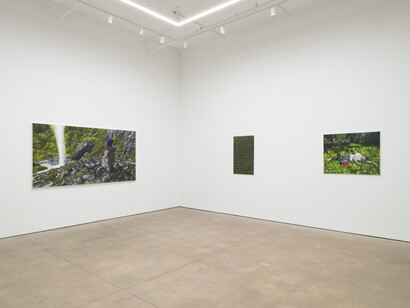 Srijon Chowdhury, Tapestry, exhibition view. Courtesy of P.P.O.W Gallery