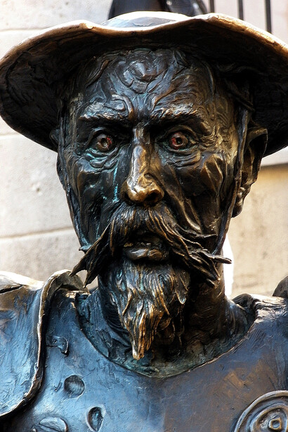 Estatua de Don Quijote en España.