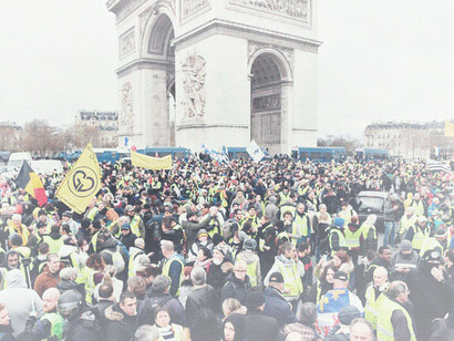 Manifestation des Gilets jaunes, 16 mars 2019, Paris, France. La mobilisation est le reflet d'une société qui refuse de se mobiliser