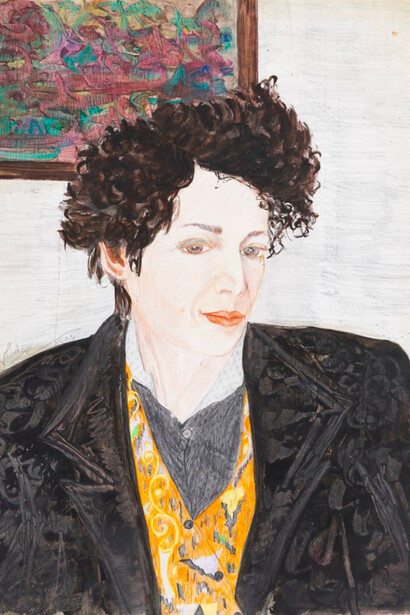 Farideh Lashai, Self portrait 2. Courtesy of Leila Heller Gallery