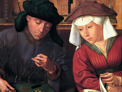 «El cambista y su mujer» (1514), Quentin Matsys