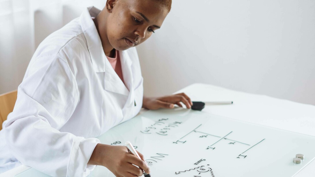 Scientist exploring potential possibilities