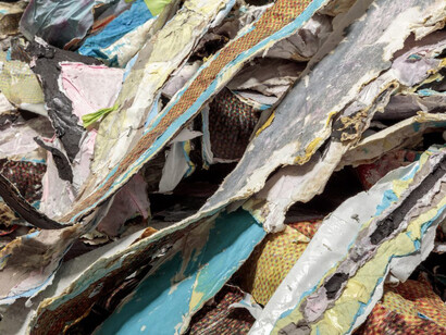 Mark Bradford, Pickett’s charge (detail). Courtesy of Hirshhorn Museum and Sculpture Garden
