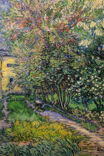 Vincent Van Gogh, “Il giardino dell'ospedale a Saint-Rémy”, dalla serie "L'ospedale di Saint Paul, 1889, Museo Kröller-Müller, Otterlo, Paesi Bassi