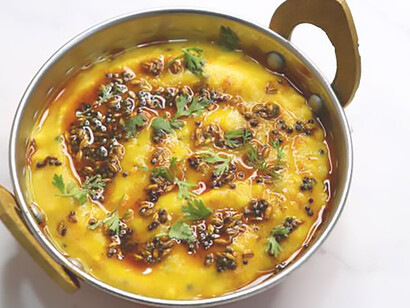Indian simple homecooked meal dal chawal
