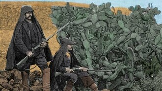 Mafía —La Cosa Nostra— en Sicilia, "picciotti", jóvenes miembros de la mafia a finales del siglo XIX