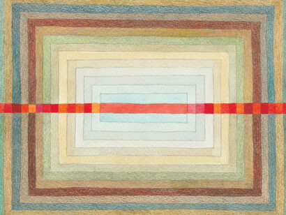 Red Line, 20 x 14cm, watercolour, 2022