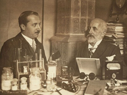 Two scientists, Stjepan and Andrija Mohorovičić