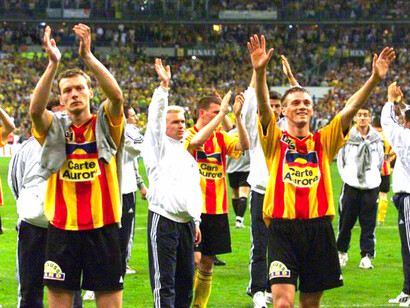 Le Calais Racing Union Football club en finale de la coupe de France en 2000