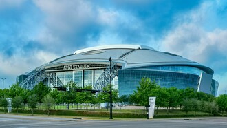 A clear view of AT&T Stadium, representing the benchmark for fan experience among 2026 FIFA World Cup venues