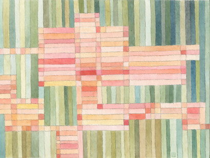 Hunter on the watch, 16 x 12cm watercolour Mark Weighton 2023