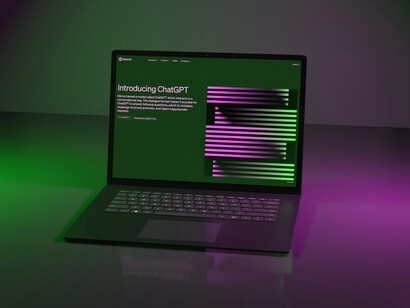 Presentazione di ChatGPT di OpenAI. Esplora le funzionalità del modello ChatGPT su un laptop