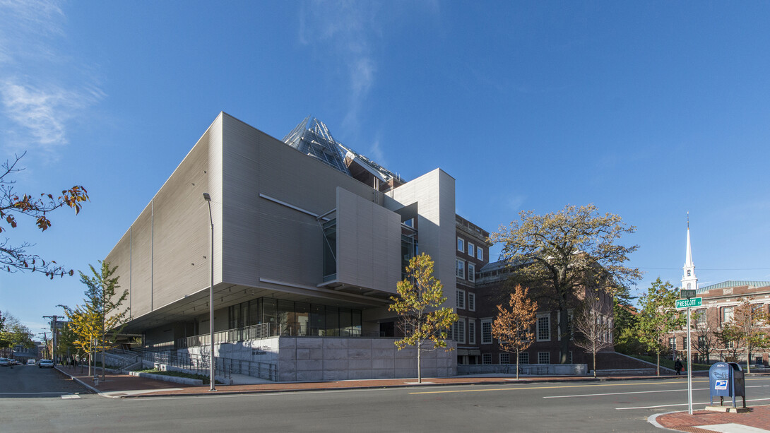 Exterior View of The Harvard Art Museums, Photo courtesy of the Harvard Art Museums, Photographer: Peter Vanderwarker