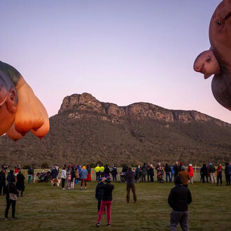 Skywhales across Australia, artwork in exhibition. Courtesy of the National Gallery of Australia