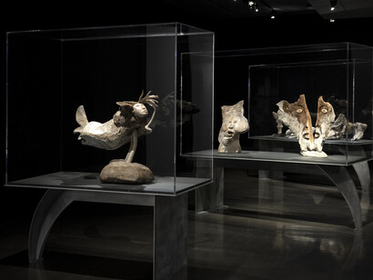 Manasie Akpaliapik, Inuit universe, exhibition view. Courtesy of McCord Stewart Museum