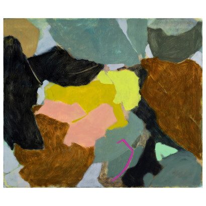 Rebekah Callaghan, Farewell June, oil on canvas, 41x48 inches. Courtesy of Maybaum Gallery