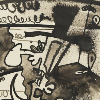 Carroll Dunham, Untitled (3/24/01) (detail), 2001. Courtesy of Art Institute of Chicago