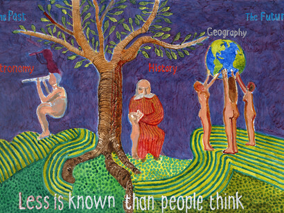 David Hockney, After Munch: less is known that people think, 2023. Courtesy of Fondation Louis Vuitton