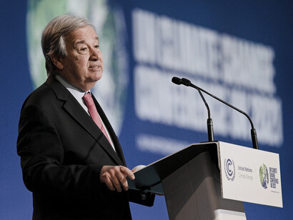 At an international forum, United Nations Secretary-General António Guterres calls for greater inclusion of non-state actors in global policy discussions, acknowledging their vital contributions to sustainable development and peace-building