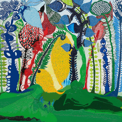 John Pule, Haia, 2023. Courtesy of Venus Over Manhattan Gallery