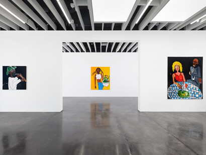 Ricky Burrows, The fringe, exhibition view. Courtesy of Harper's Gallery