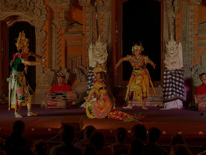 Performance of a fragment of the Ramayana by Bina Remaja Troupe group, Ubud, Indonesia