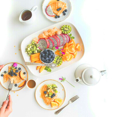 An assortment of healthy food options