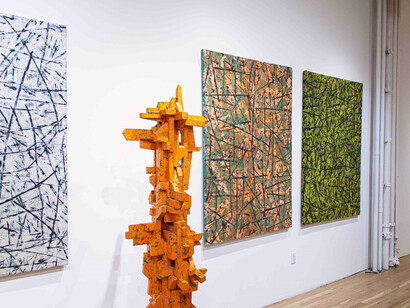 Installation view of Infinite Relation: Young Sup Han, Sylvia Wald and Po Kim Gallery, New York City (November 16, 2023–February 10, 2024).