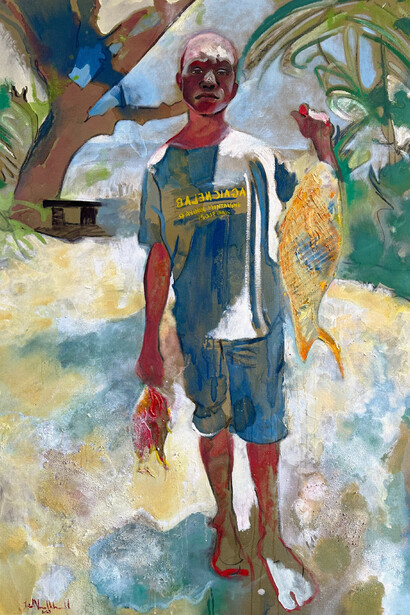 James Vaulkhard, The fisherman, 2023. Courtesy of Guerin Projects